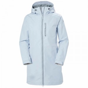 Női Helly Hansen W Long Belfast Winter Kabátok Szürke Kék | UZNIX-8743
