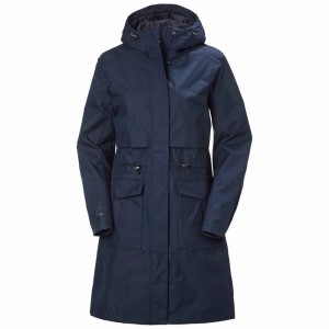 Női Helly Hansen W Lynnwood Esőkabátok Sötétkék | FOMBG-4382