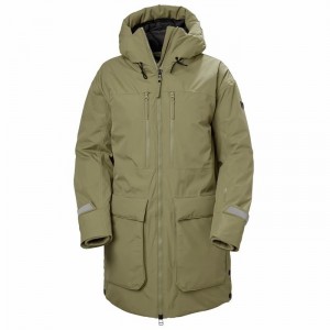 Női Helly Hansen W Maud Parka Dzsekik Olivazöld | AJZEK-1290