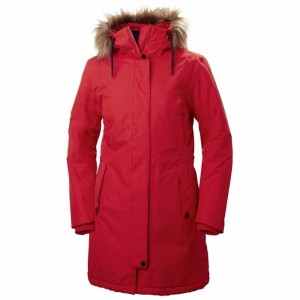 Női Helly Hansen W Mayen Parka Dzsekik Piros | GXLWC-2356