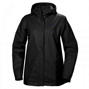 Női Helly Hansen W Moss Kabátok Fekete | XADKL-7318