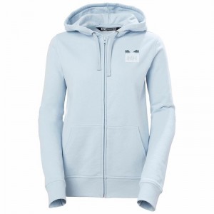 Női Helly Hansen W Nord Graphic Fzhooded Pulóverek Szürke | ZOVJB-7452