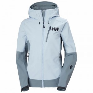 Női Helly Hansen W Odin Mountain Soft Túradzsekik Szürke Kék | WQCSU-9062