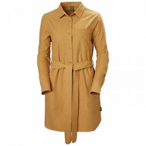 Női Helly Hansen W Organic Flannel Dress Ingek Barna | KTVEX-9351