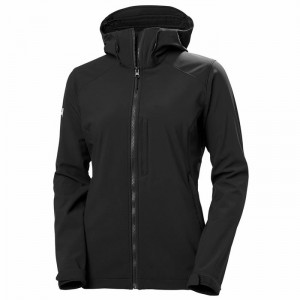 Női Helly Hansen W Paramount Hood Soft Shell Dzsekik Fekete | BMIXC-2804