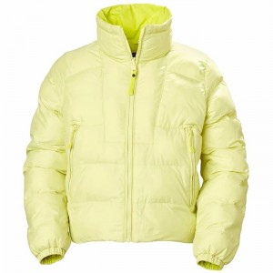 Női Helly Hansen W Reversible Puffer Téli Kabátok Sárga | IGNCM-1456