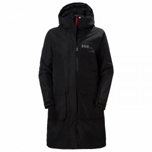Női Helly Hansen W Rigging Parka Dzsekik Fekete | OSZWP-2581