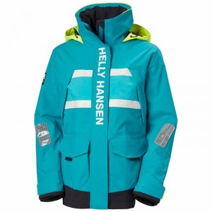 Női Helly Hansen W Salt Coastal Vitorlás Dzsekik Kék | RGTAI-1429