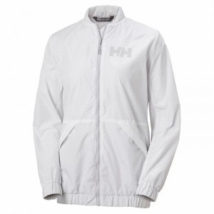 Női Helly Hansen W Scape Long Alkalmi Dzsekik Fehér | ZFYHV-1409