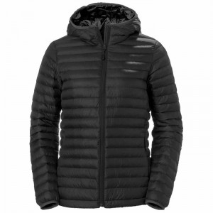 Női Helly Hansen W Sirdal Hooded Jack Túradzsekik Fekete | VAWIU-5241