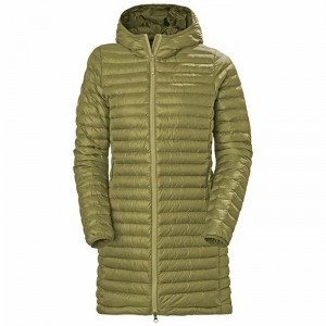 Női Helly Hansen W Sirdal Long Szigetelt Kabátok Olivazöld | DBLTC-4816