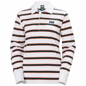 Női Helly Hansen W Siren Rugger Pulóverek Fehér | LUWNJ-9236