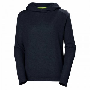 Női Helly Hansen W Sirenhooded Pulóverek Sötétkék | UMPZV-4130