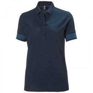 Női Helly Hansen W Thalia Pique Pólóing Sötétkék | TZMQD-5012