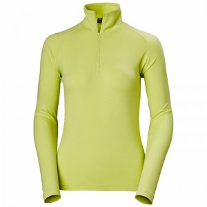 Női Helly Hansen W Verglas 1/2 Zip Up Aktív Középrétegek Sárga | YLVSO-3104