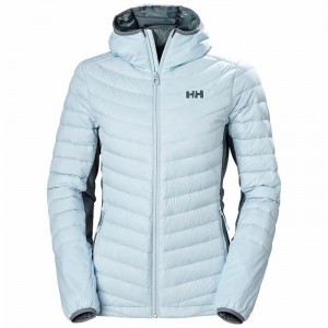 Női Helly Hansen W Verglas Hooded Hybrid Túradzsekik Szürke Kék | DORGE-6521