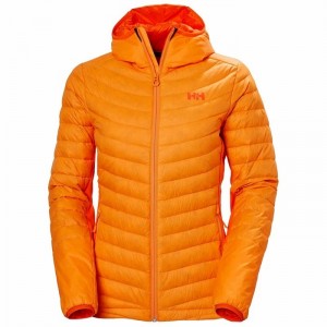 Női Helly Hansen W Verglas Hooded Hybrid Szigetelt Kabátok Narancssárga | TLEDI-4071