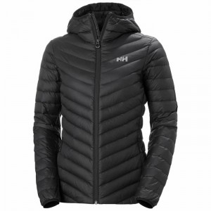 Női Helly Hansen W Verglas Hooded Pehelykabát Fekete | UKXCA-4793