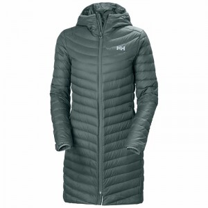 Női Helly Hansen W Verglas Long Pehelykabát Szürke | RPTVS-1639