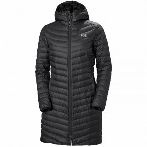 Női Helly Hansen W Verglas Long Túradzsekik Fekete | VCJMY-6248