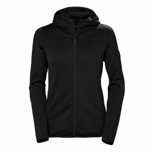 Női Helly Hansen W Vertexhooded Polár Pulóverek Fekete | OKXCQ-0269