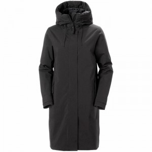 Női Helly Hansen W Victoria Insulated Rain Parka Dzsekik Fekete | LUMKR-2506