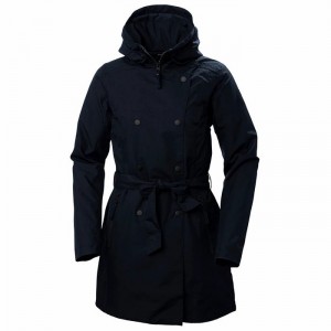 Női Helly Hansen W Welsey Ii Trench Insulated Parka Dzsekik Sötétkék | VWABH-6185