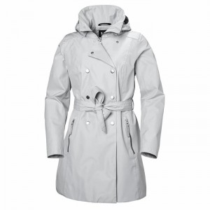 Női Helly Hansen W Welsey Ii Trench Parka Dzsekik Szürke | GEUKX-3014